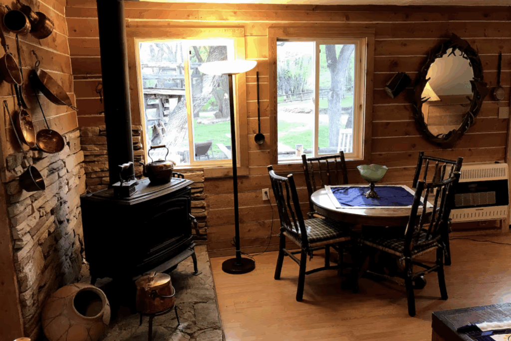inside the main guest house at our colorado family vacation rental